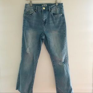 Suko Distressed Jeans High Rise with High-Ankle